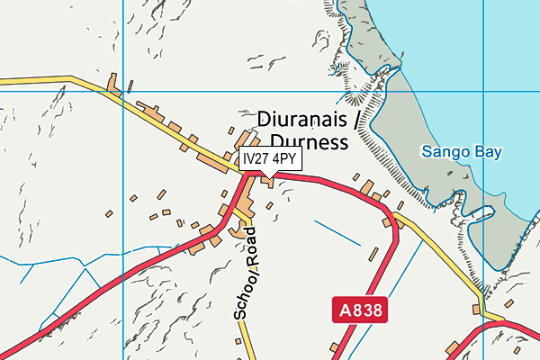 IV27 4PY map - OS VectorMap District (Ordnance Survey)
