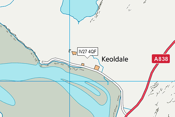 IV27 4QF map - OS VectorMap District (Ordnance Survey)