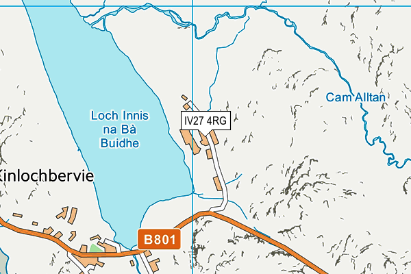 IV27 4RG map - OS VectorMap District (Ordnance Survey)