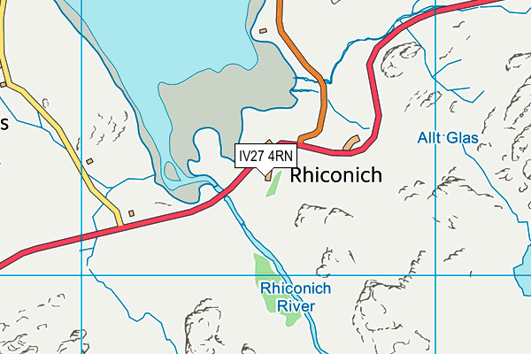 IV27 4RN map - OS VectorMap District (Ordnance Survey)