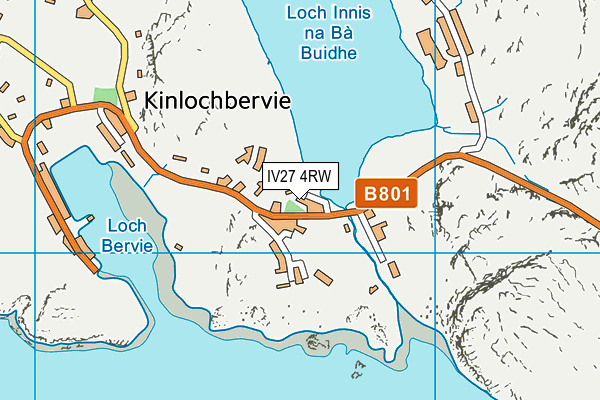 IV27 4RW map - OS VectorMap District (Ordnance Survey)