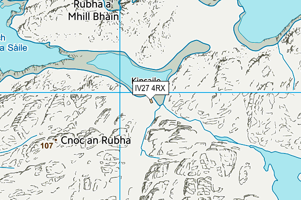 IV27 4RX map - OS VectorMap District (Ordnance Survey)