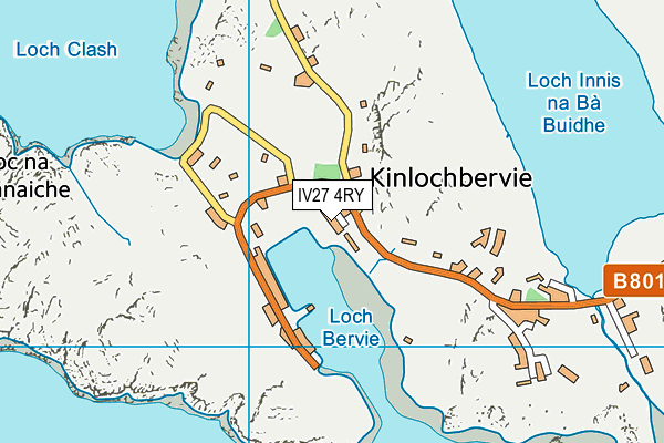 IV27 4RY map - OS VectorMap District (Ordnance Survey)
