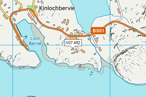 IV27 4RZ map - OS VectorMap District (Ordnance Survey)