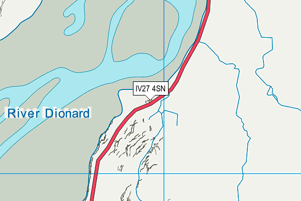 IV27 4SN map - OS VectorMap District (Ordnance Survey)