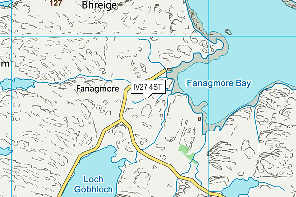 IV27 4ST map - OS VectorMap District (Ordnance Survey)