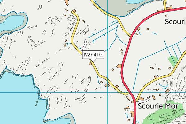 IV27 4TG map - OS VectorMap District (Ordnance Survey)