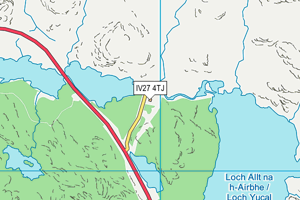 IV27 4TJ map - OS VectorMap District (Ordnance Survey)