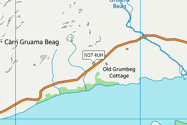 IV27 4UH map - OS VectorMap District (Ordnance Survey)