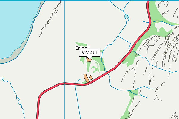 IV27 4UL map - OS VectorMap District (Ordnance Survey)