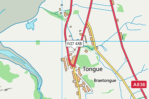 IV27 4XB map - OS VectorMap District (Ordnance Survey)