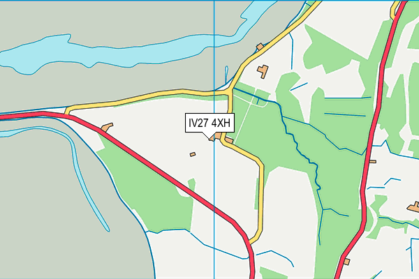 IV27 4XH map - OS VectorMap District (Ordnance Survey)