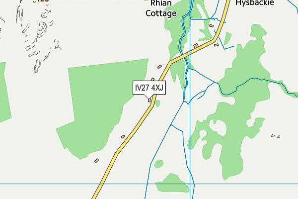 IV27 4XJ map - OS VectorMap District (Ordnance Survey)