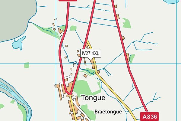 IV27 4XL map - OS VectorMap District (Ordnance Survey)