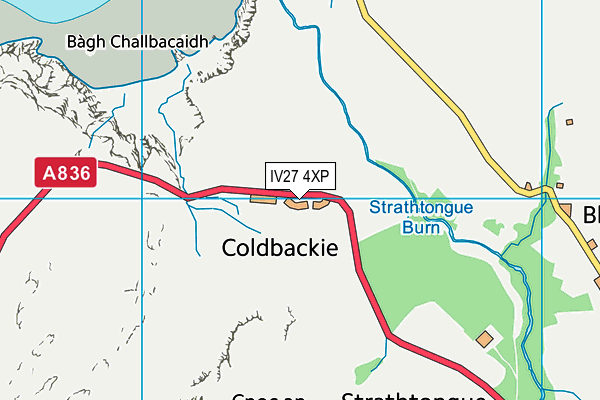 IV27 4XP map - OS VectorMap District (Ordnance Survey)