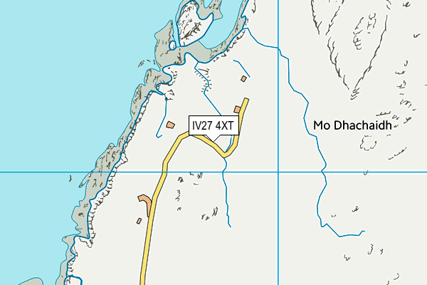 IV27 4XT map - OS VectorMap District (Ordnance Survey)