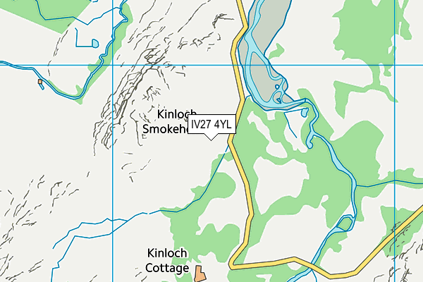 IV27 4YL map - OS VectorMap District (Ordnance Survey)