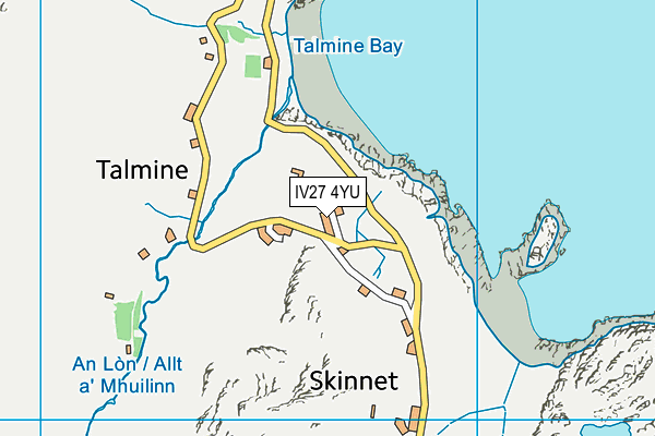 IV27 4YU map - OS VectorMap District (Ordnance Survey)