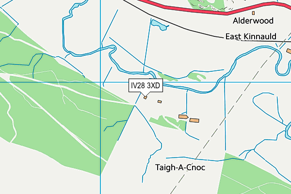 IV28 3XD map - OS VectorMap District (Ordnance Survey)