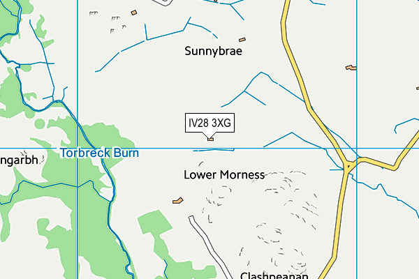 IV28 3XG map - OS VectorMap District (Ordnance Survey)