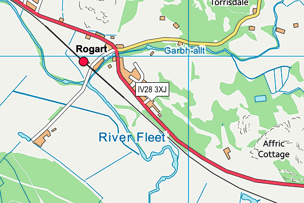 IV28 3XJ map - OS VectorMap District (Ordnance Survey)