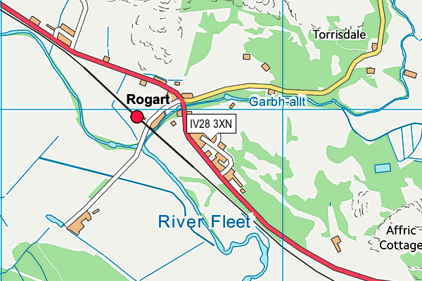 IV28 3XN map - OS VectorMap District (Ordnance Survey)