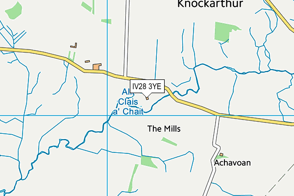 IV28 3YE map - OS VectorMap District (Ordnance Survey)