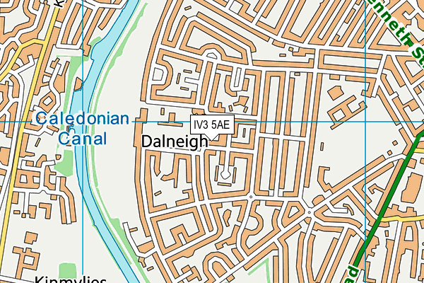 IV3 5AE map - OS VectorMap District (Ordnance Survey)