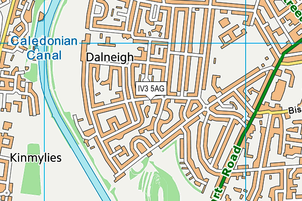 IV3 5AG map - OS VectorMap District (Ordnance Survey)