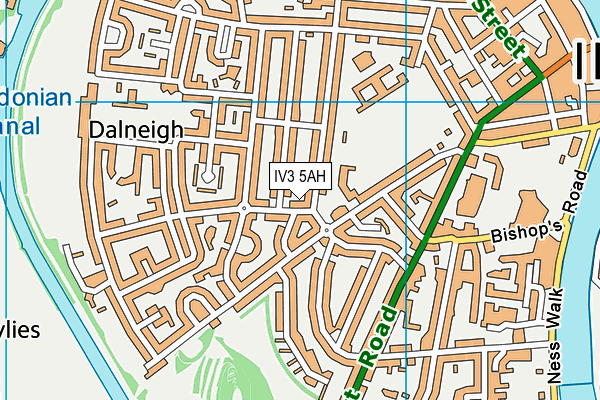 IV3 5AH map - OS VectorMap District (Ordnance Survey)