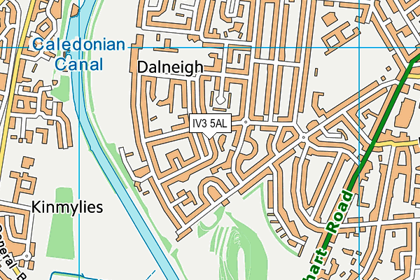 IV3 5AL map - OS VectorMap District (Ordnance Survey)