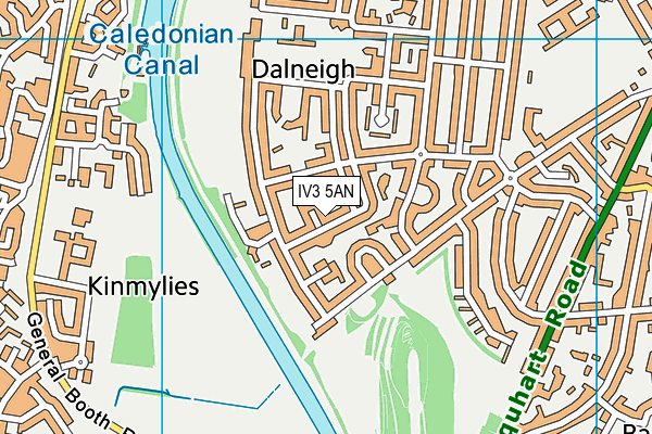 IV3 5AN map - OS VectorMap District (Ordnance Survey)