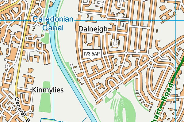 IV3 5AP map - OS VectorMap District (Ordnance Survey)