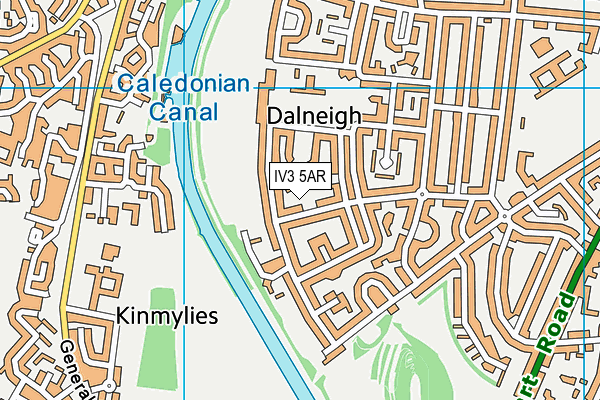 IV3 5AR map - OS VectorMap District (Ordnance Survey)