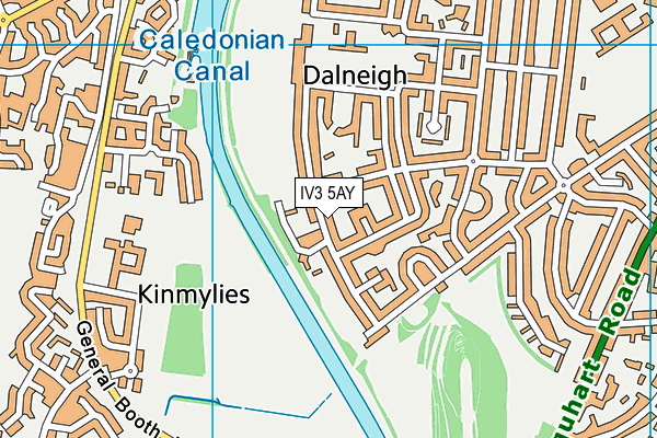 IV3 5AY map - OS VectorMap District (Ordnance Survey)