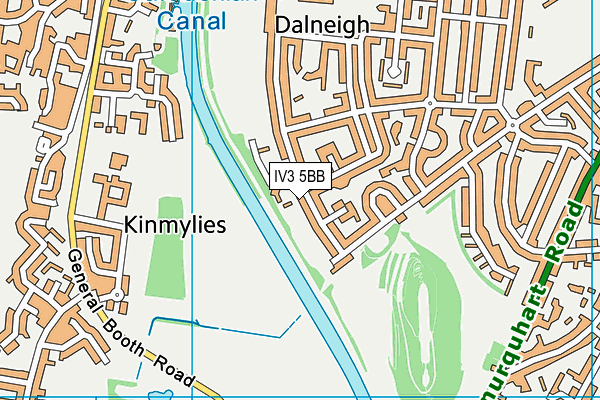 IV3 5BB map - OS VectorMap District (Ordnance Survey)