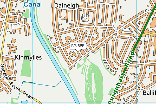 IV3 5BE map - OS VectorMap District (Ordnance Survey)