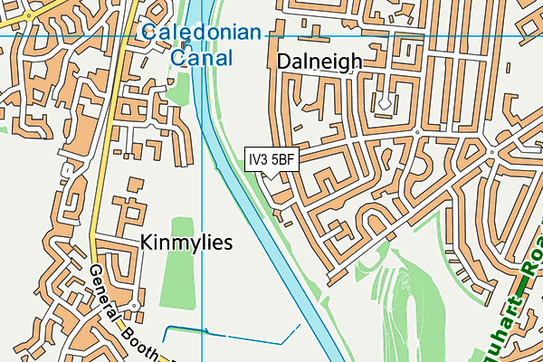 IV3 5BF map - OS VectorMap District (Ordnance Survey)