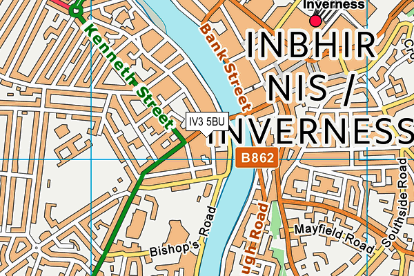 IV3 5BU map - OS VectorMap District (Ordnance Survey)