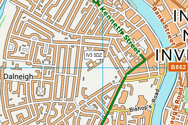 IV3 5DZ map - OS VectorMap District (Ordnance Survey)