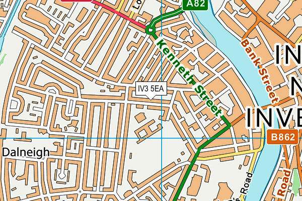 IV3 5EA map - OS VectorMap District (Ordnance Survey)