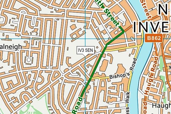 IV3 5EN map - OS VectorMap District (Ordnance Survey)