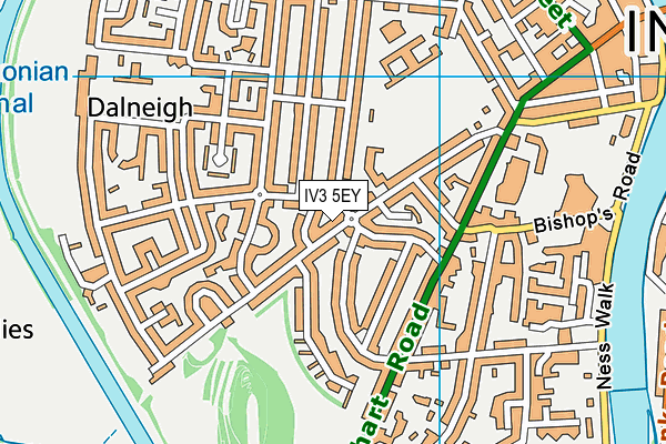 IV3 5EY map - OS VectorMap District (Ordnance Survey)