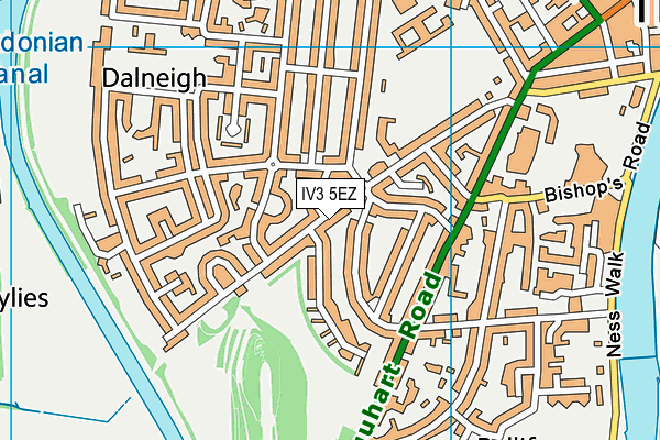 IV3 5EZ map - OS VectorMap District (Ordnance Survey)