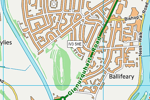 IV3 5HE map - OS VectorMap District (Ordnance Survey)