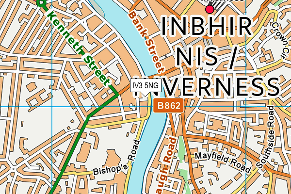 IV3 5NG map - OS VectorMap District (Ordnance Survey)