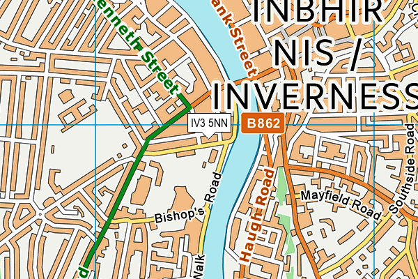 IV3 5NN map - OS VectorMap District (Ordnance Survey)