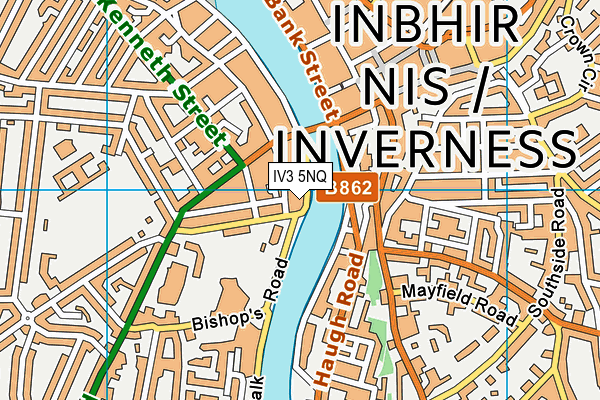 IV3 5NQ map - OS VectorMap District (Ordnance Survey)