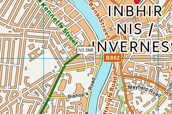 IV3 5NR map - OS VectorMap District (Ordnance Survey)