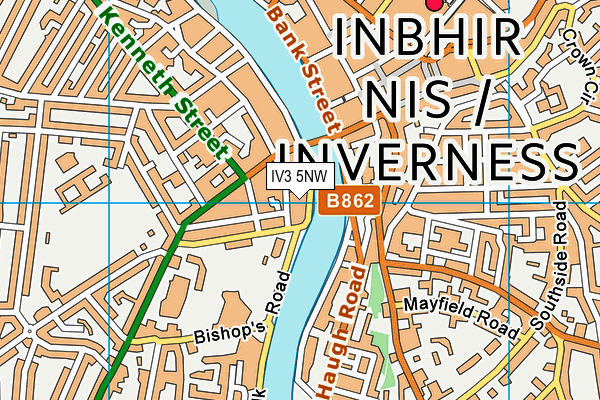IV3 5NW map - OS VectorMap District (Ordnance Survey)